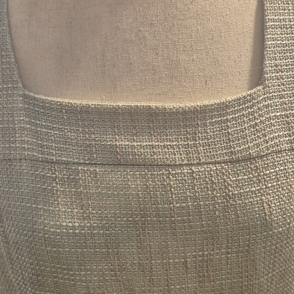 New York & Company Tan Textured Dress